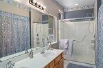 Ensuite bathroom with walk in rainfall shower